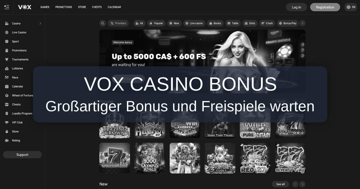 Vox Casino Bonus 2026: Bester Bonus in Deutschland - Verifiziert